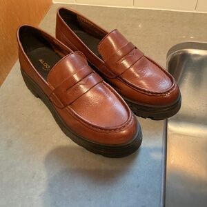 Aldo lug sole classic leather loafer